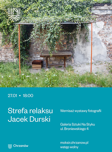 Jacek Durski: plakat wystawy w Galerii sztuki „Na styku” – Strefa relaksu